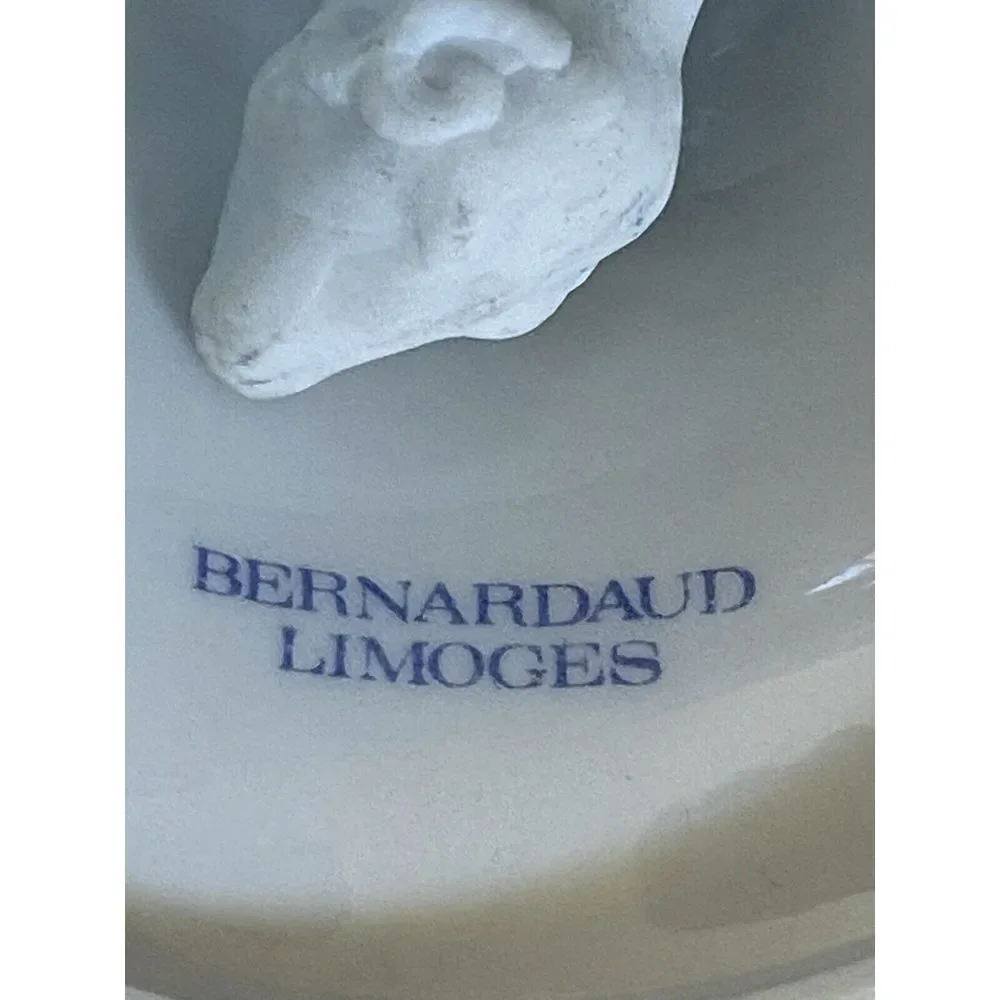 Vintage Bernardaud Limoges Porcelain Bell With Flower Motif Made In France‎ GUC